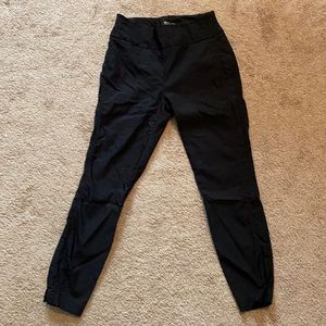 Black stretchy work pants